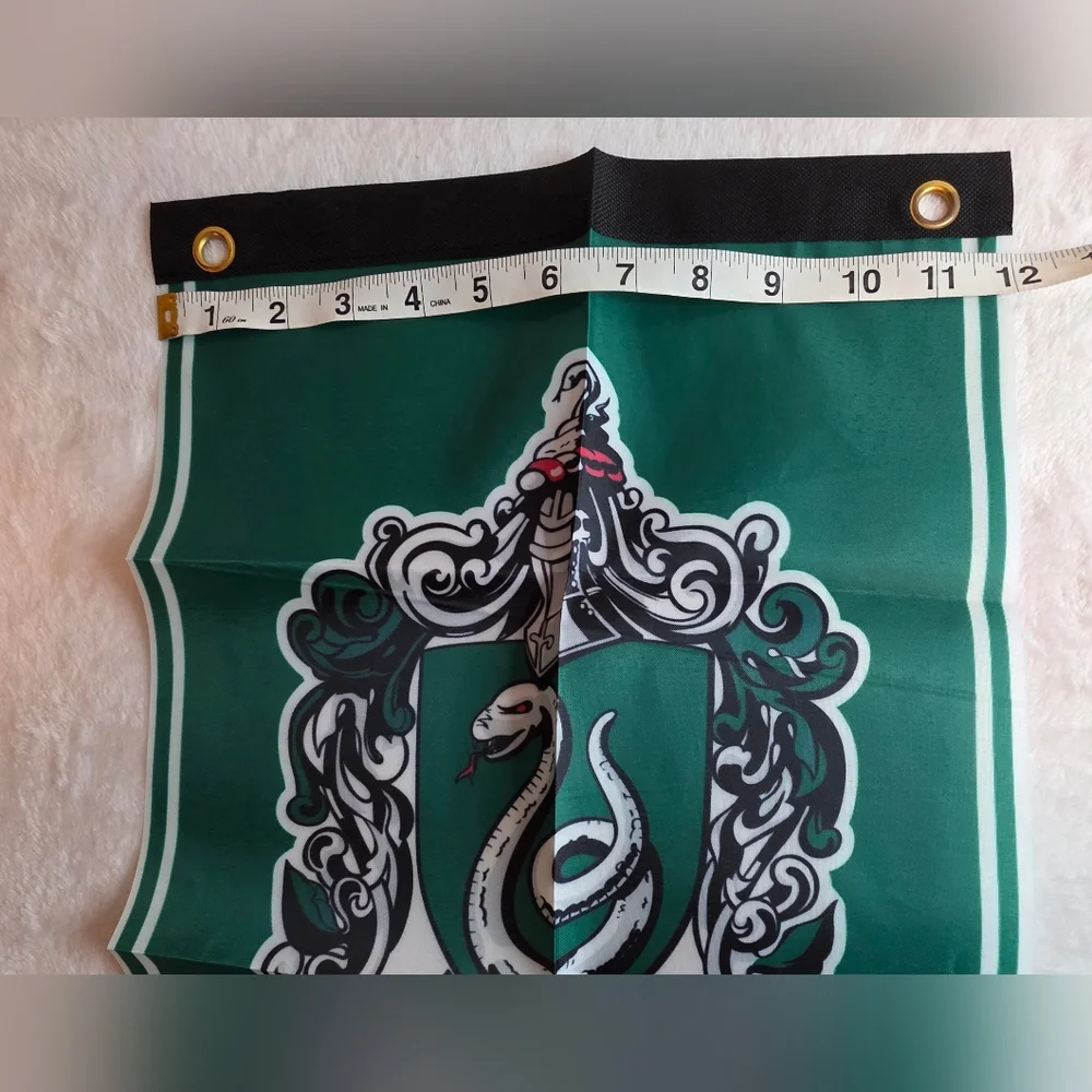 Harry Potter Slytherin House Banner Wall Flag Hogwarts Decor